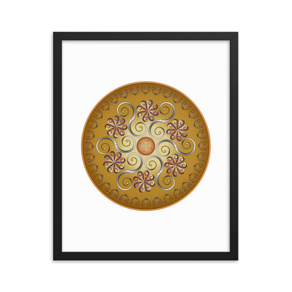Framed poster Mandala Circularium No 2565 Free Shipping