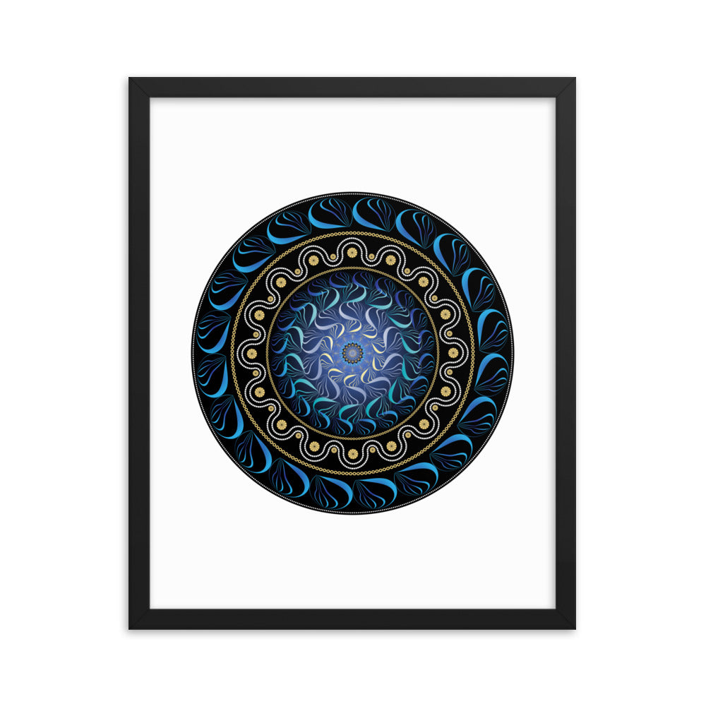 Framed poster Mandala Circularium No 2582 Free Shipping