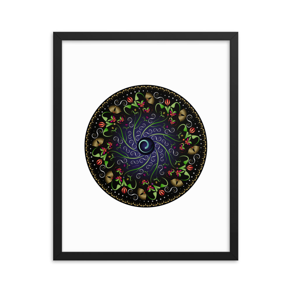 Framed poster Mandala Circularium No 2680 Free Shipping