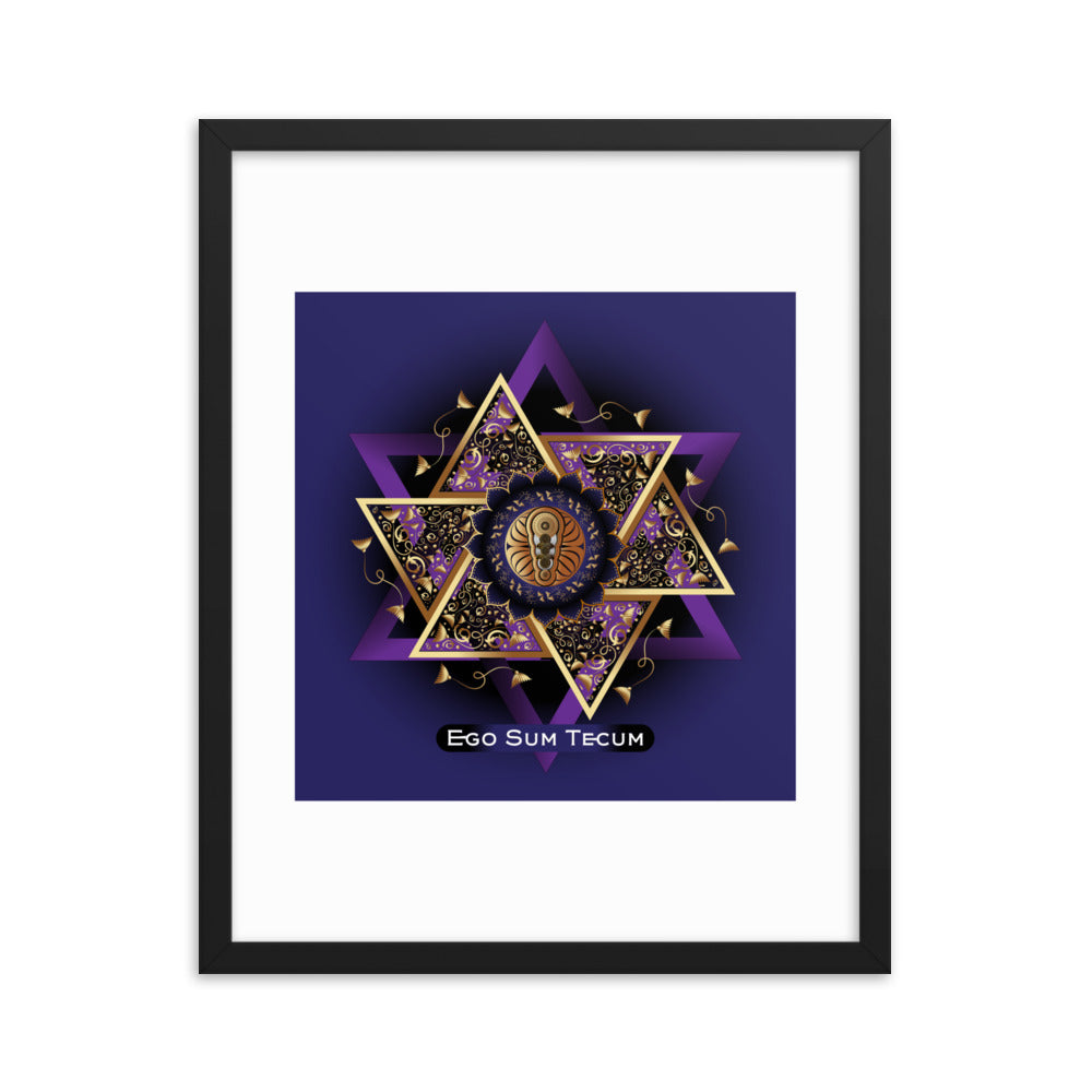 Framed poster OVC No 4254 "I am with you..." - Free Shipping
