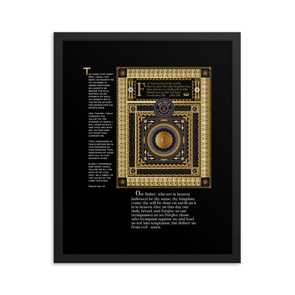 Framed poster 'The Lord's Prayer' & more...Free Shipping