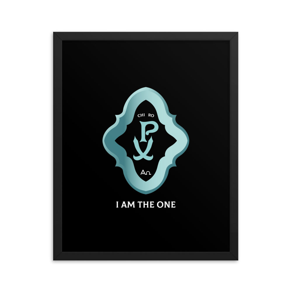 Framed poster Chi Ro PX 'I Am The One' - Free Shipping