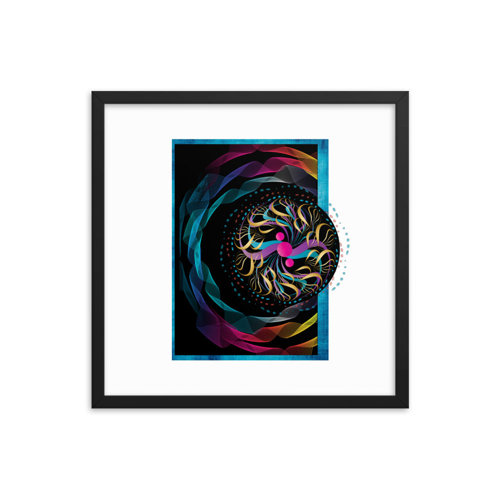 Framed poster Mandala Circularium No 2282 Free Shipping