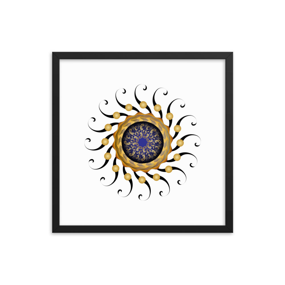 Framed poster Mandala Circularium No 2420 Free Shipping