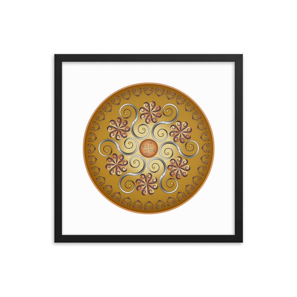 Framed poster Mandala Circularium No 2565 Free Shipping