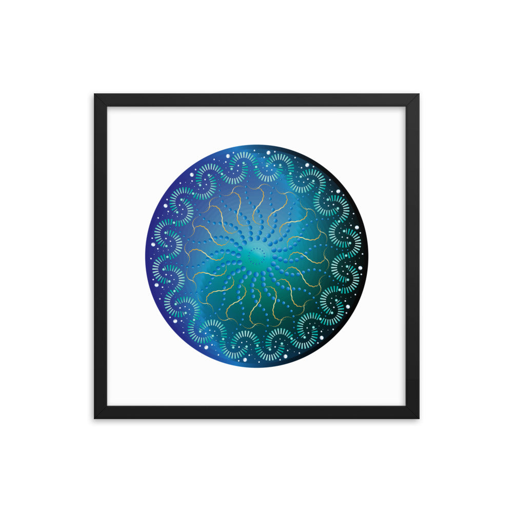 Framed poster Mandala Circularium No 2696 Free Shipping
