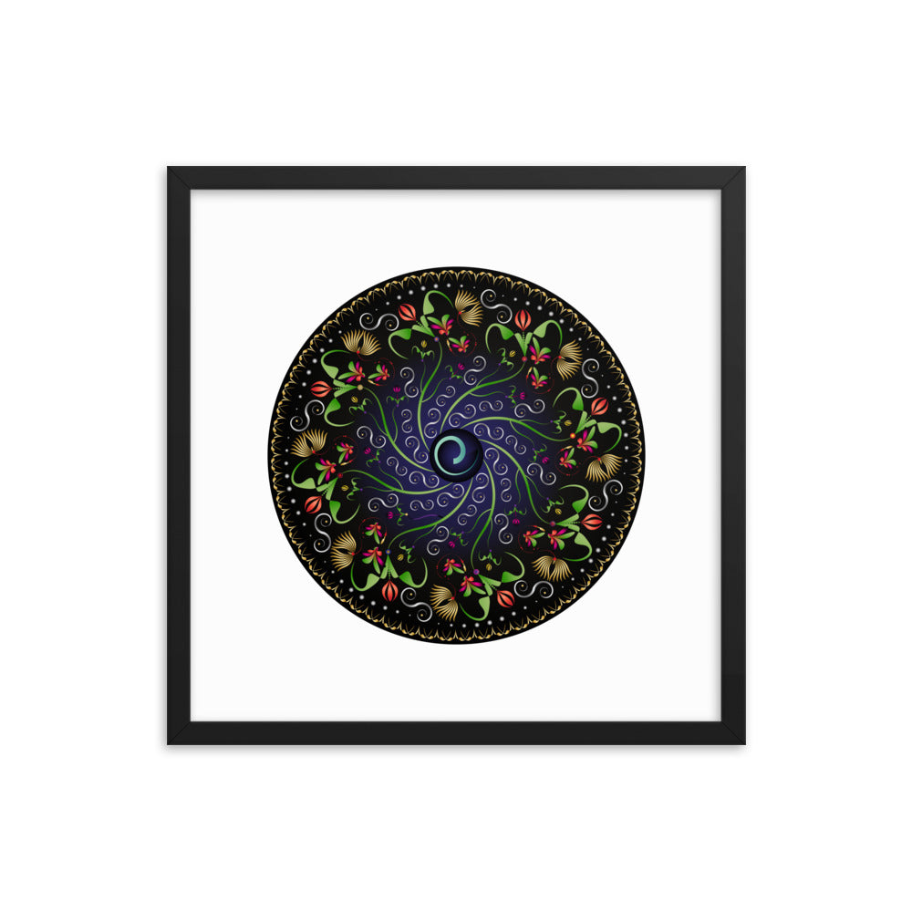 Framed poster Mandala Circularium No 2680 Free Shipping