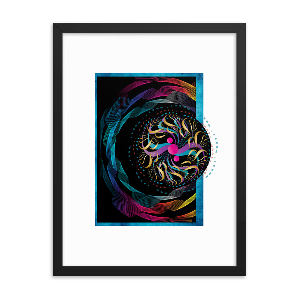 Framed poster Mandala Circularium No 2282 Free Shipping