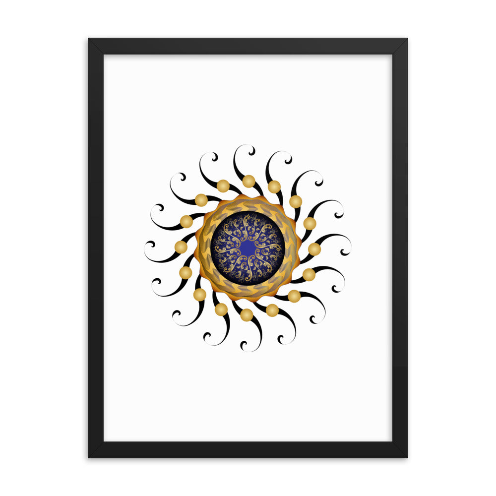Framed poster Mandala Circularium No 2420 Free Shipping