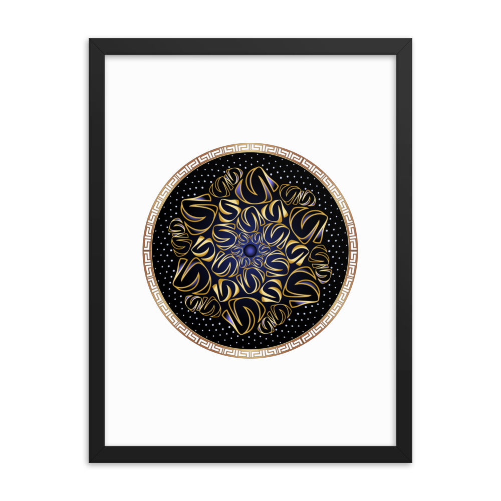 Framed poster Mandala Circularium No 2508 Free Shipping