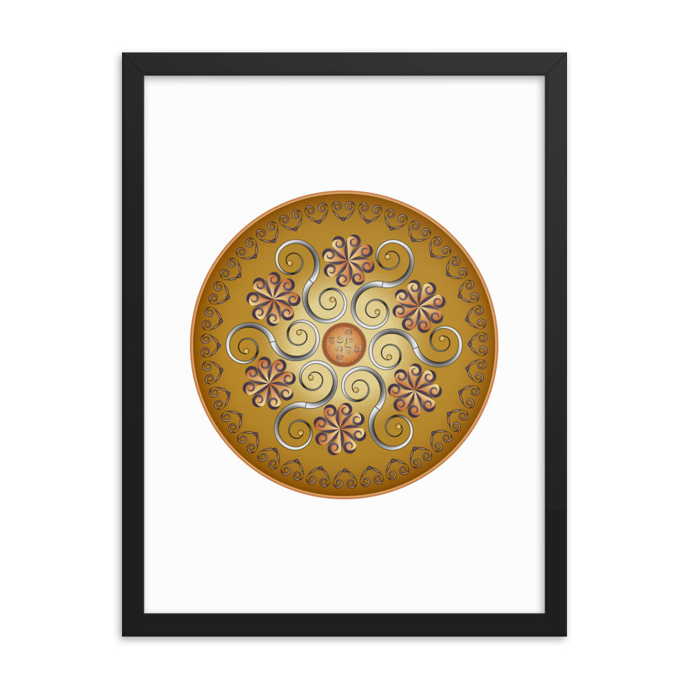 Framed poster Mandala Circularium No 2565 Free Shipping