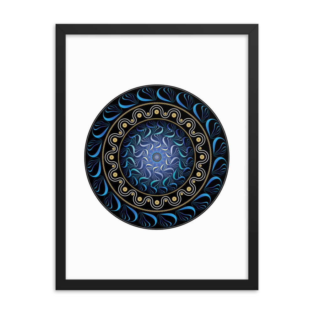 Framed poster Mandala Circularium No 2582 Free Shipping