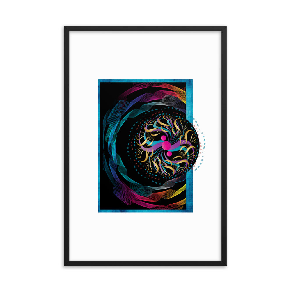 Framed poster Mandala Circularium No 2282 Free Shipping