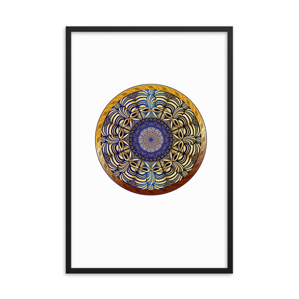 Framed poster Mandala Circularium No 2491 Free Shipping