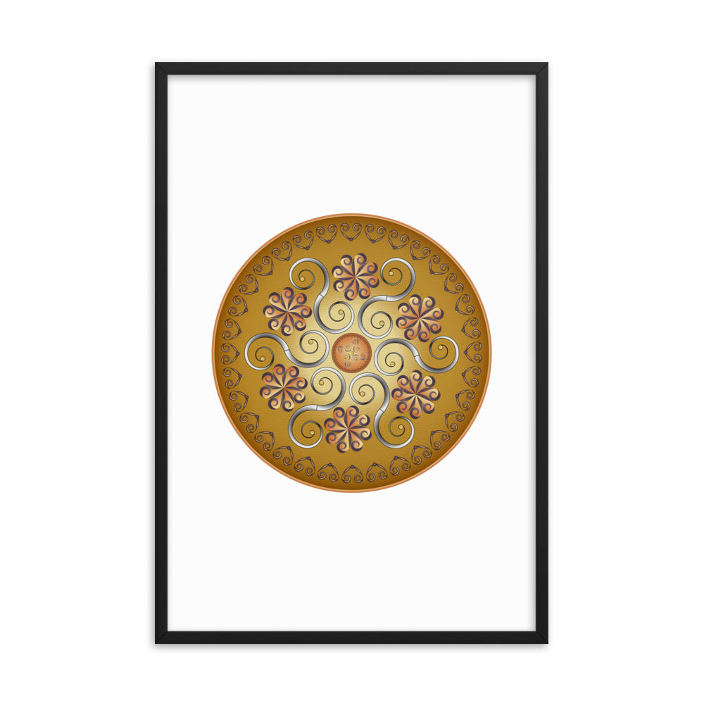 Framed poster Mandala Circularium No 2565 Free Shipping