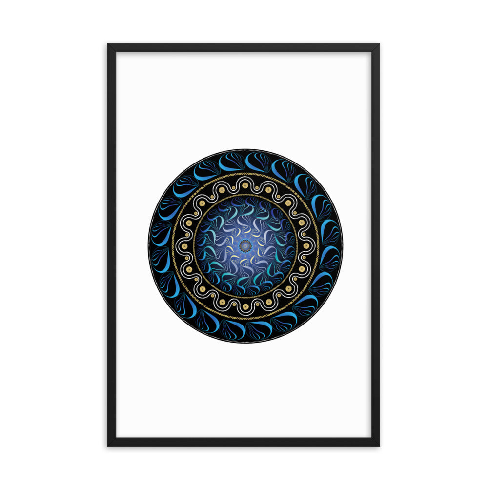 Framed poster Mandala Circularium No 2582 Free Shipping