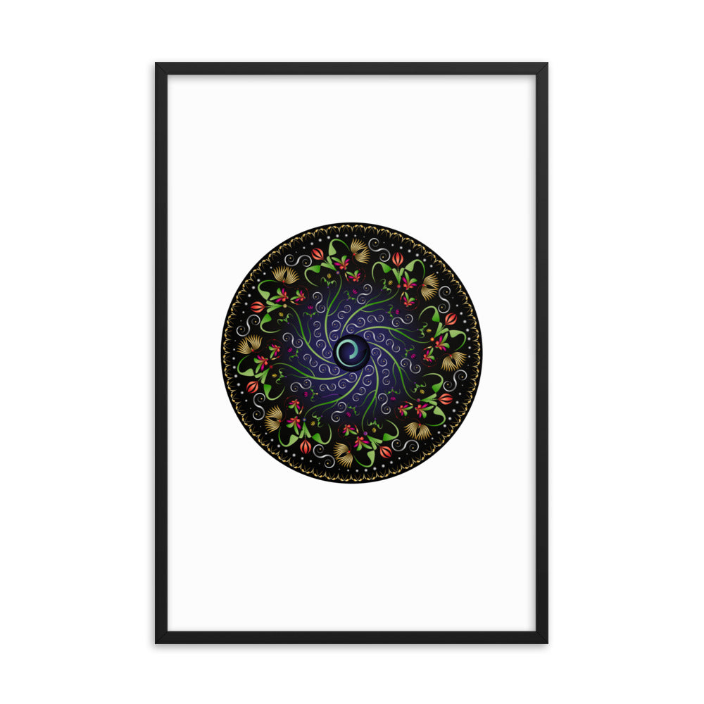 Framed poster Mandala Circularium No 2680 Free Shipping