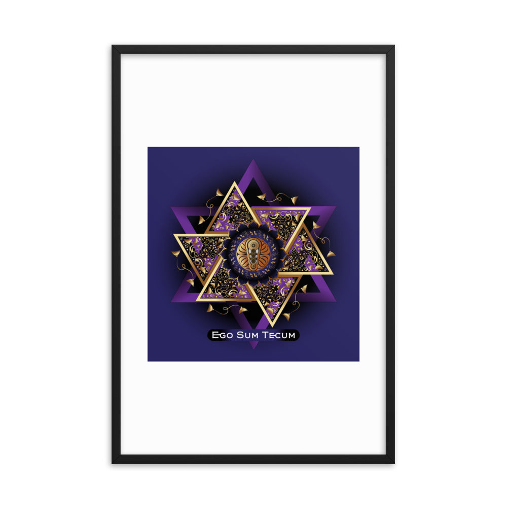 Framed poster OVC No 4254 "I am with you..." - Free Shipping