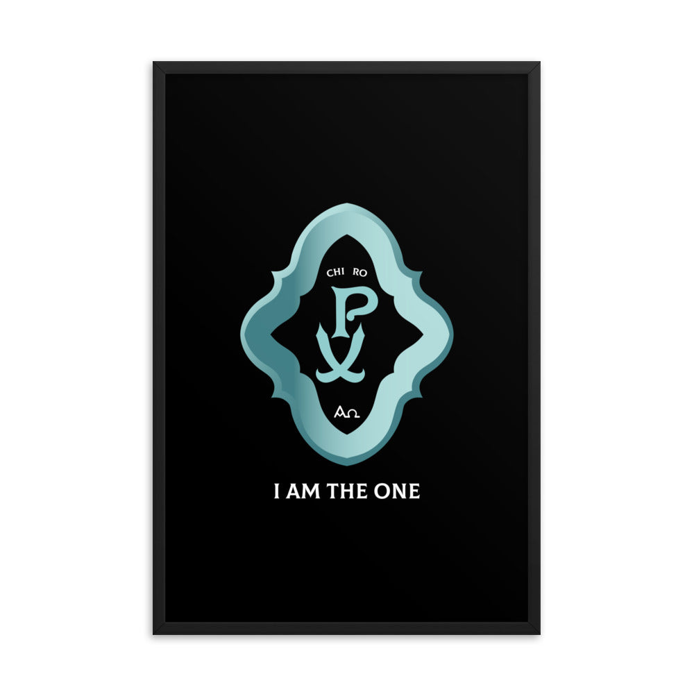 Framed poster Chi Ro PX 'I Am The One' - Free Shipping