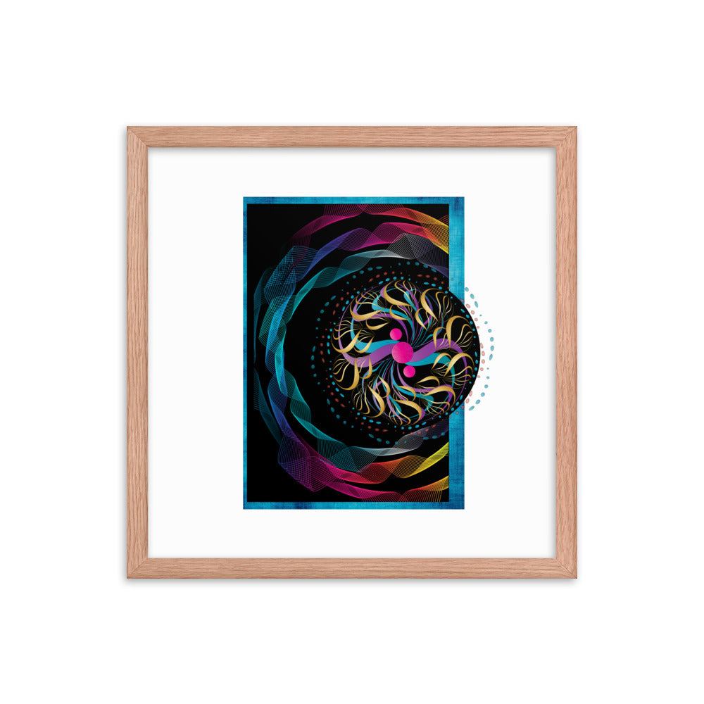 Framed poster Mandala Circularium No 2282 Free Shipping