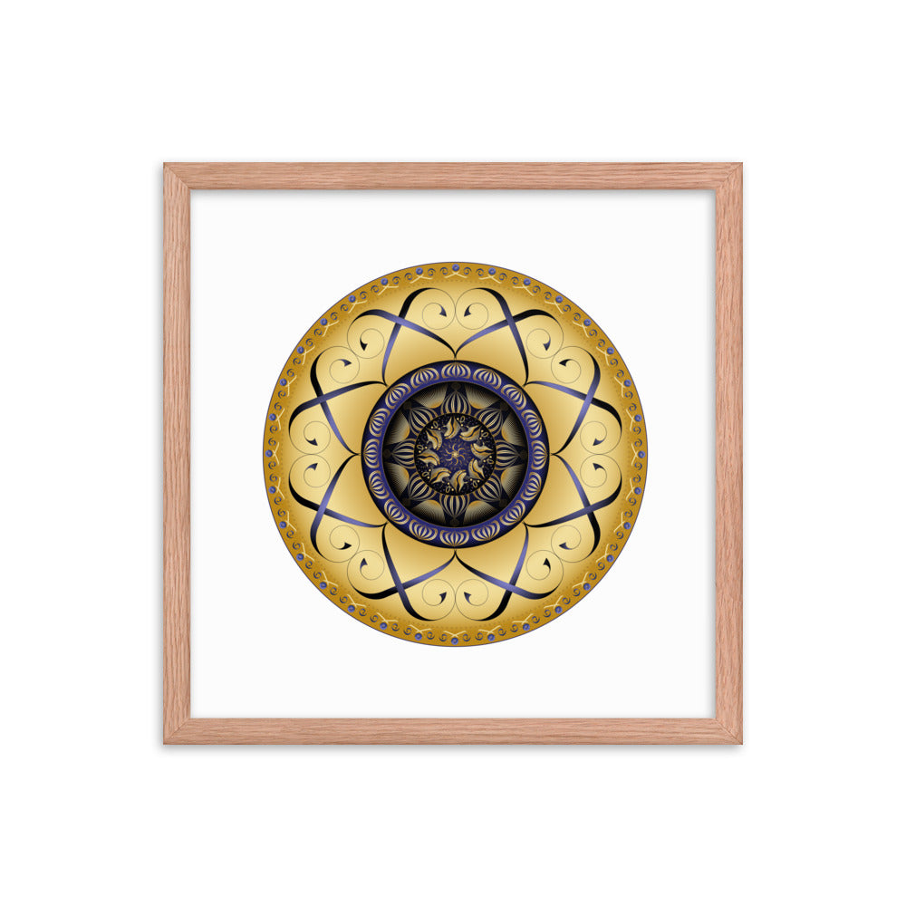Framed poster Mandala Circularium No 2459 Free Shipping