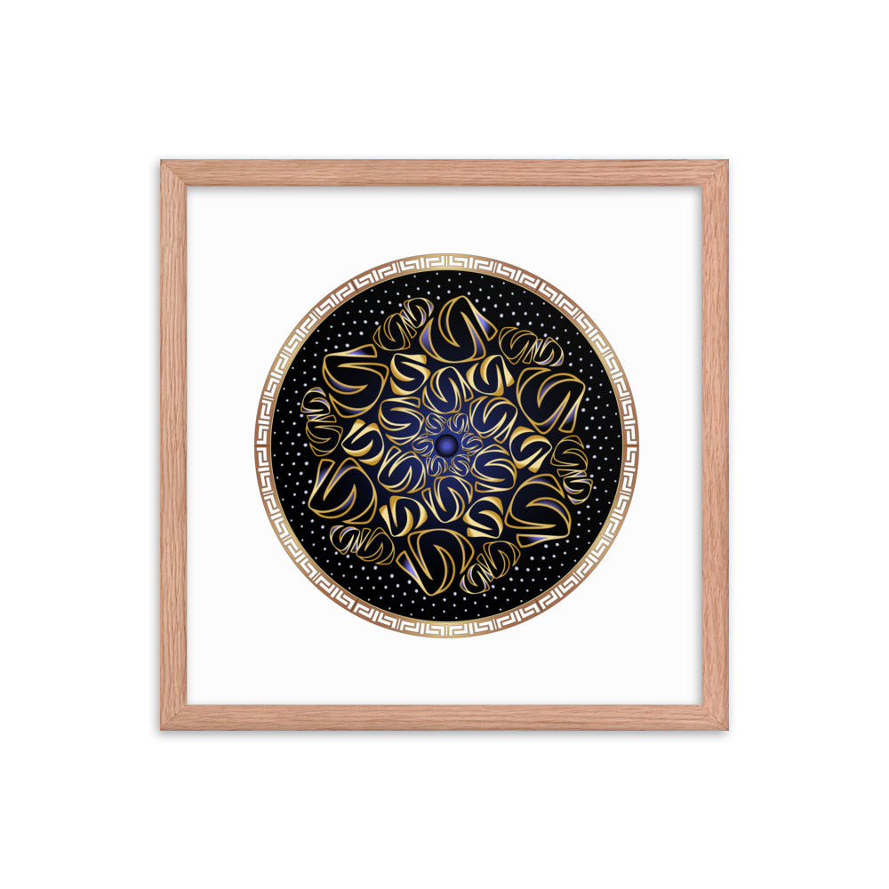 Framed poster Mandala Circularium No 2508 Free Shipping
