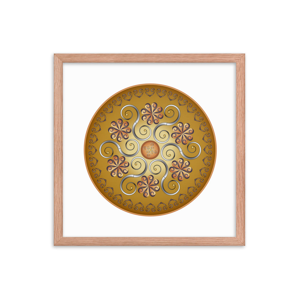 Framed poster Mandala Circularium No 2565 Free Shipping