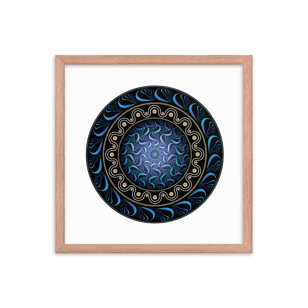 Framed poster Mandala Circularium No 2582 Free Shipping