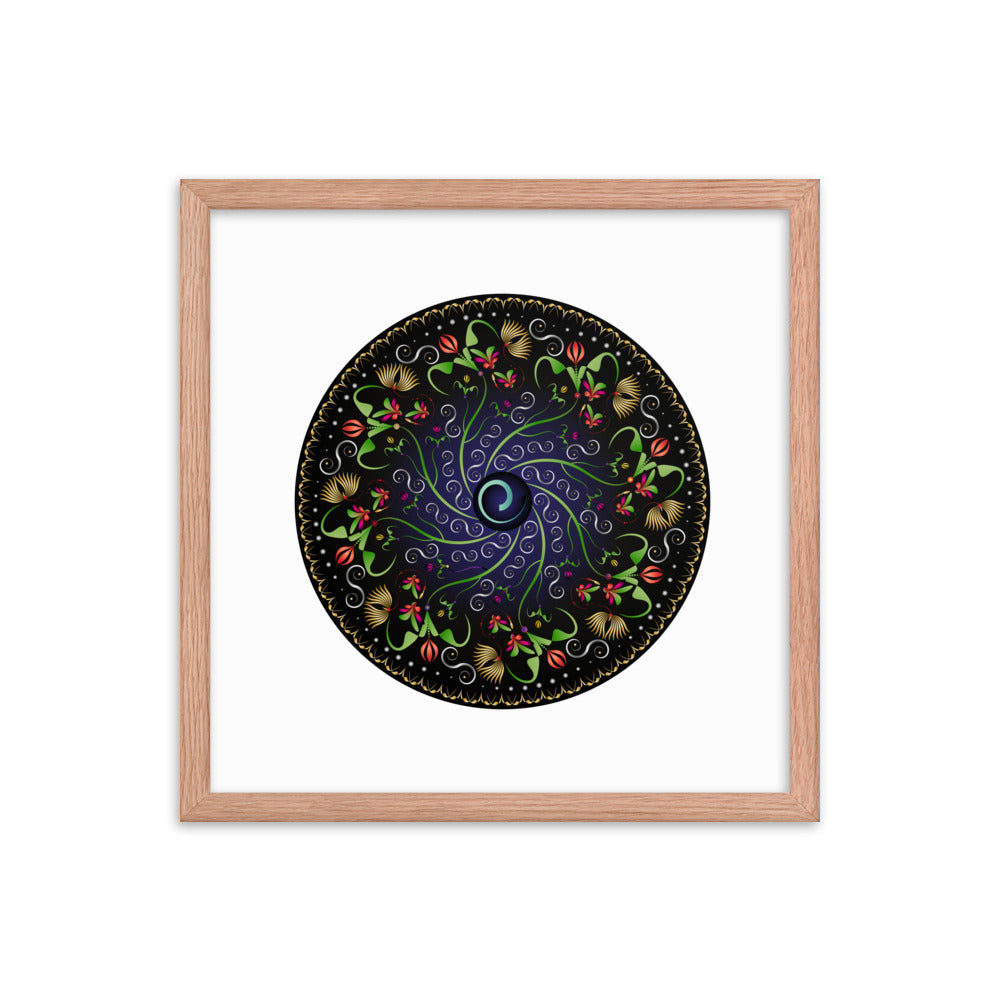 Framed poster Mandala Circularium No 2680 Free Shipping