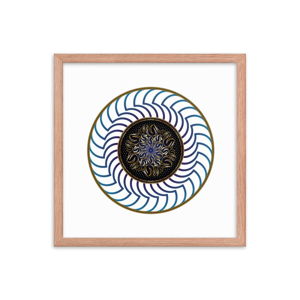 Framed poster Mandala Circularium No 2722 Free Shipping