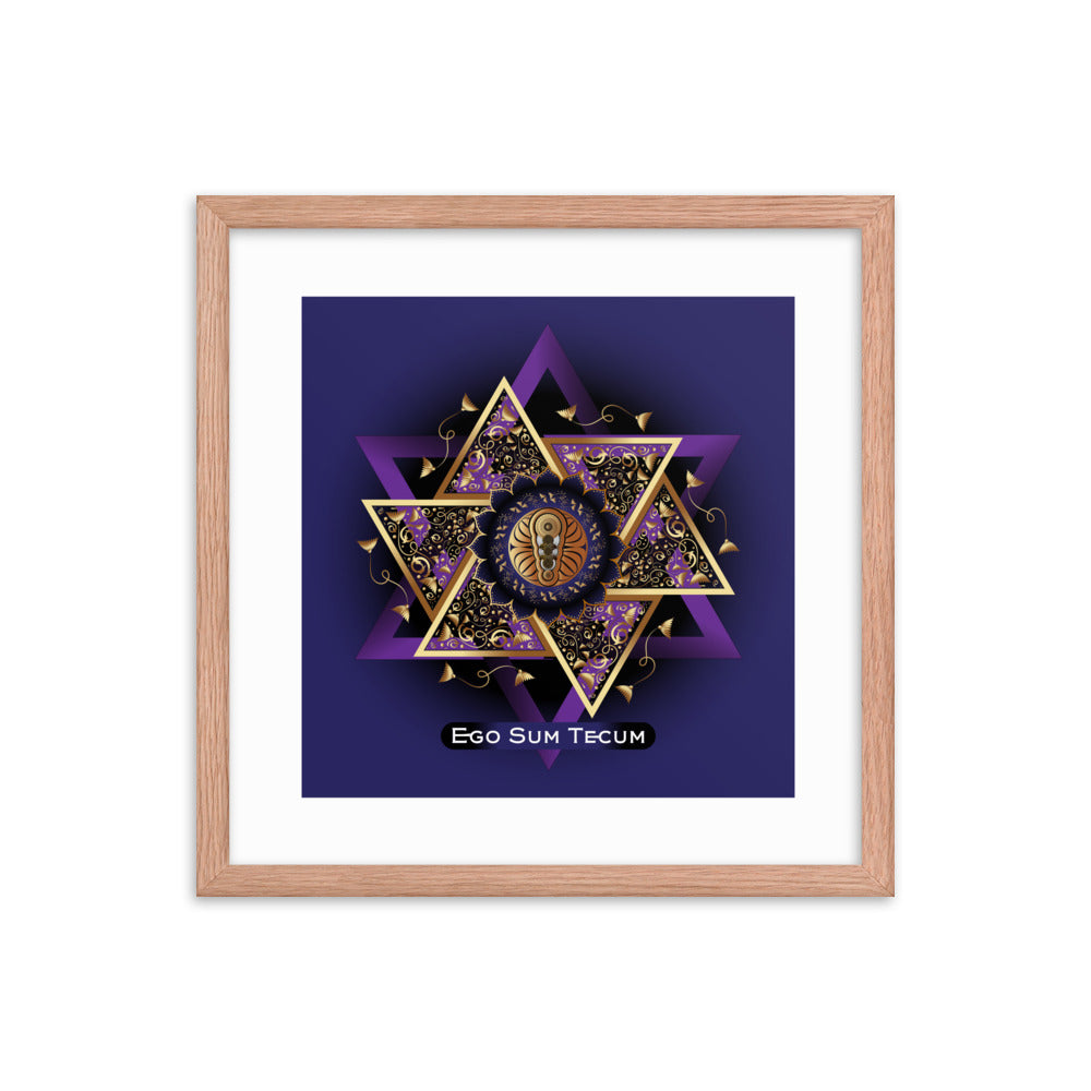 Framed poster OVC No 4254 "I am with you..." - Free Shipping