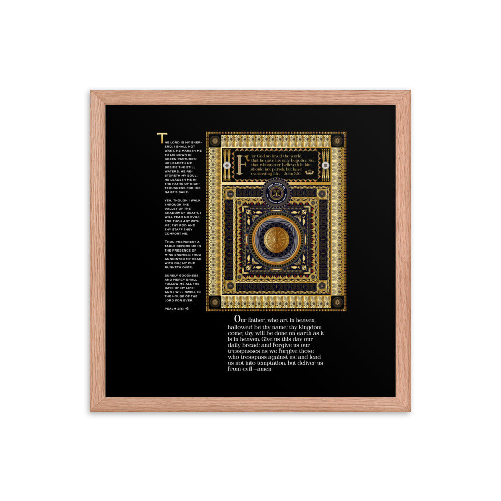 Framed poster 'The Lord's Prayer' & more...Free Shipping