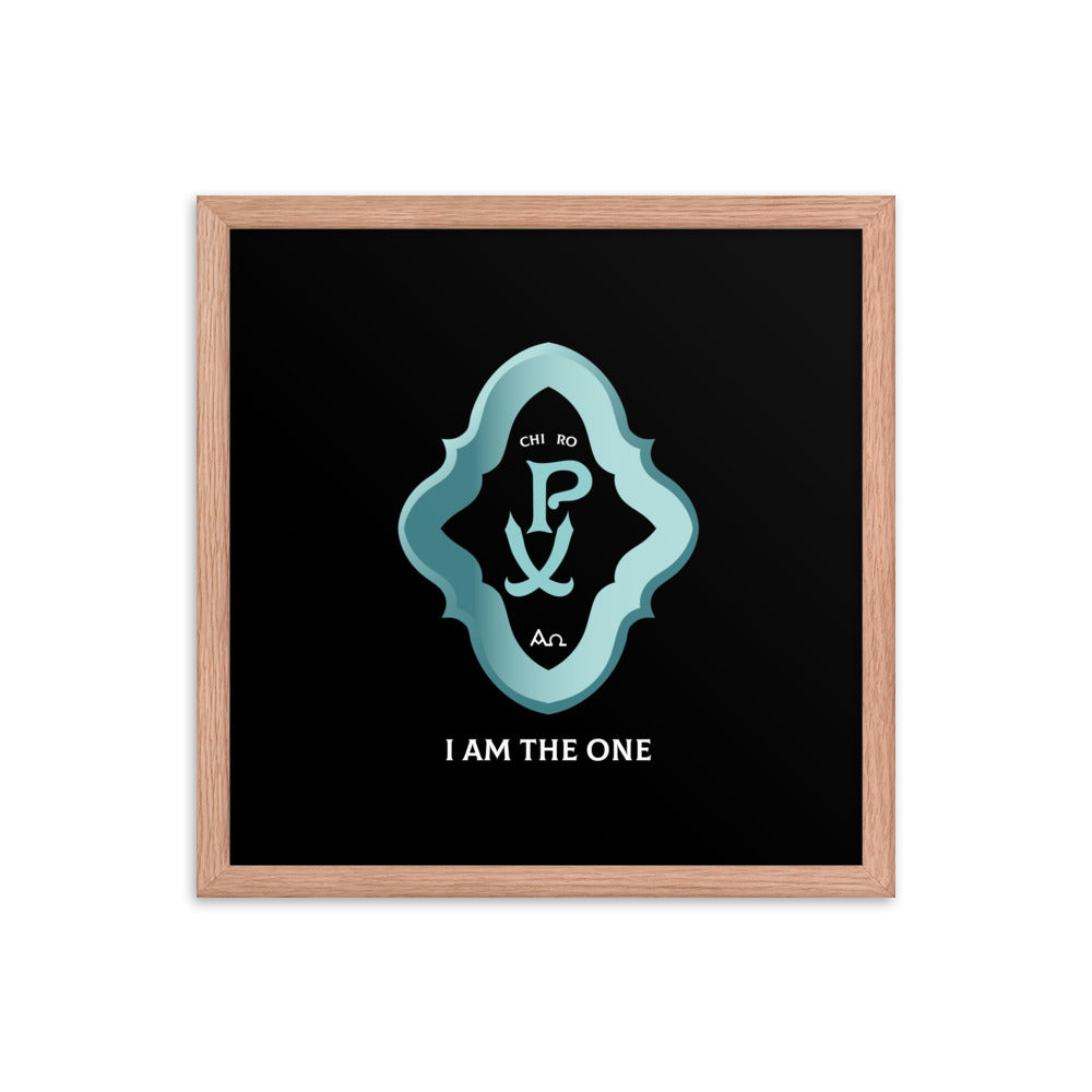 Framed poster Chi Ro PX 'I Am The One' - Free Shipping