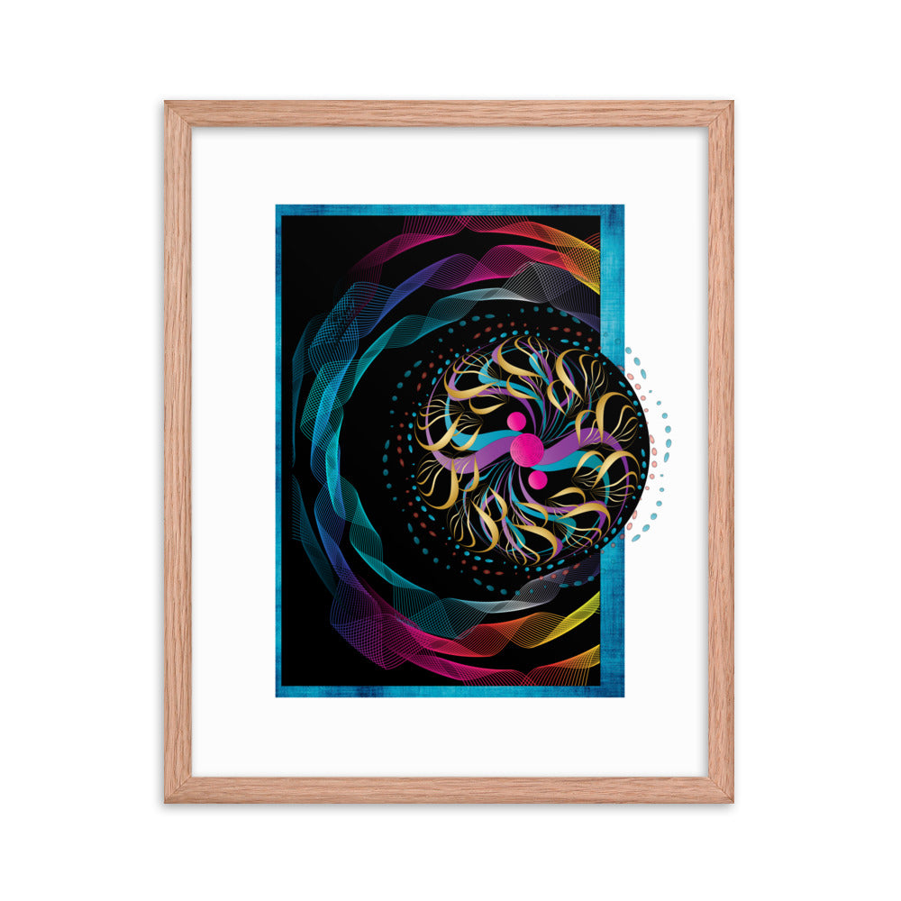 Framed poster Mandala Circularium No 2282 Free Shipping