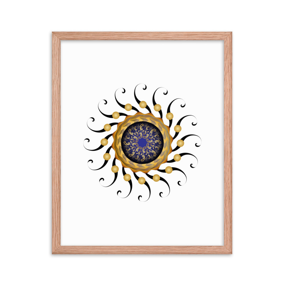 Framed poster Mandala Circularium No 2420 Free Shipping