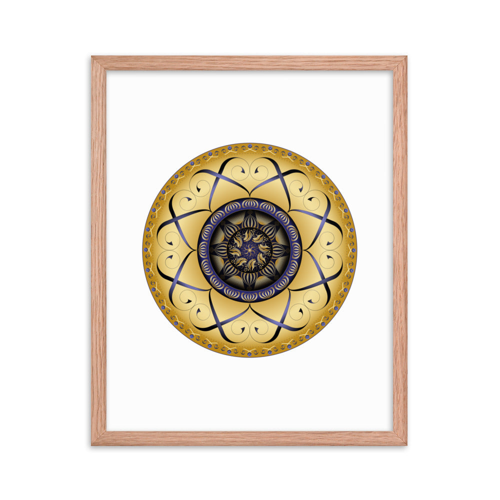 Framed poster Mandala Circularium No 2459 Free Shipping