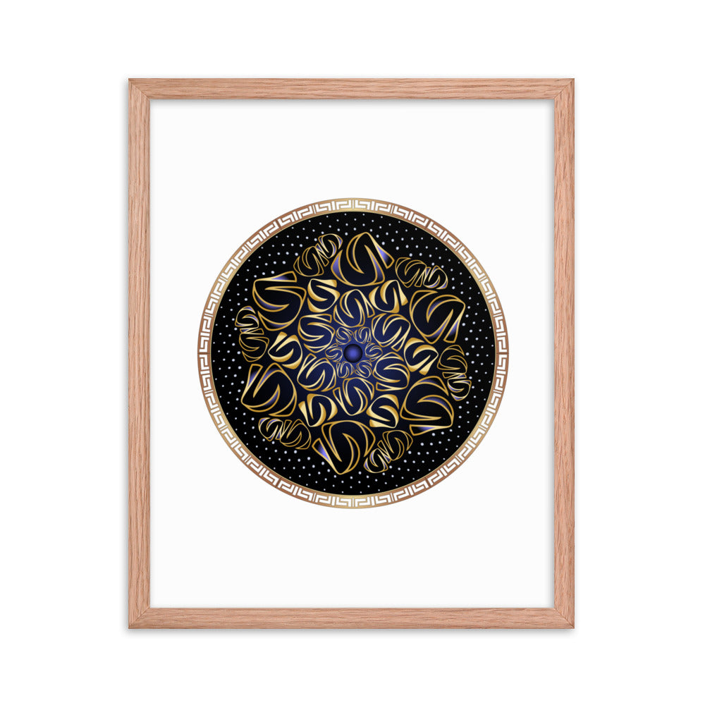 Framed poster Mandala Circularium No 2508 Free Shipping