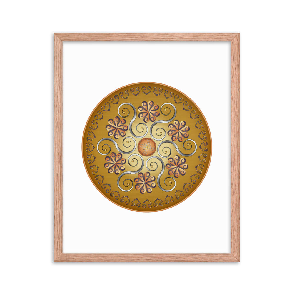 Framed poster Mandala Circularium No 2565 Free Shipping