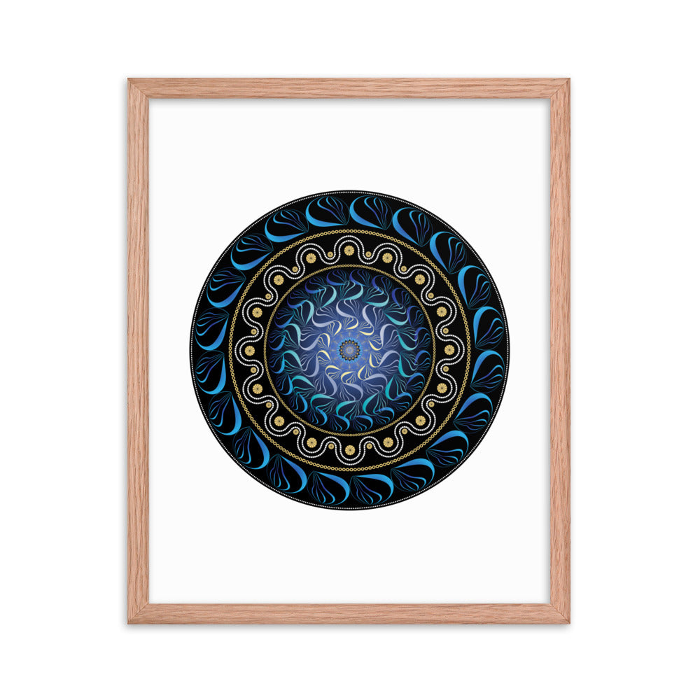 Framed poster Mandala Circularium No 2582 Free Shipping