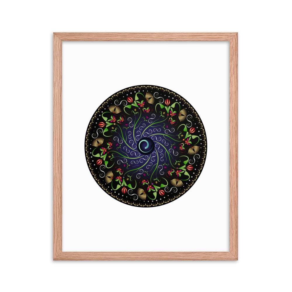 Framed poster Mandala Circularium No 2680 Free Shipping