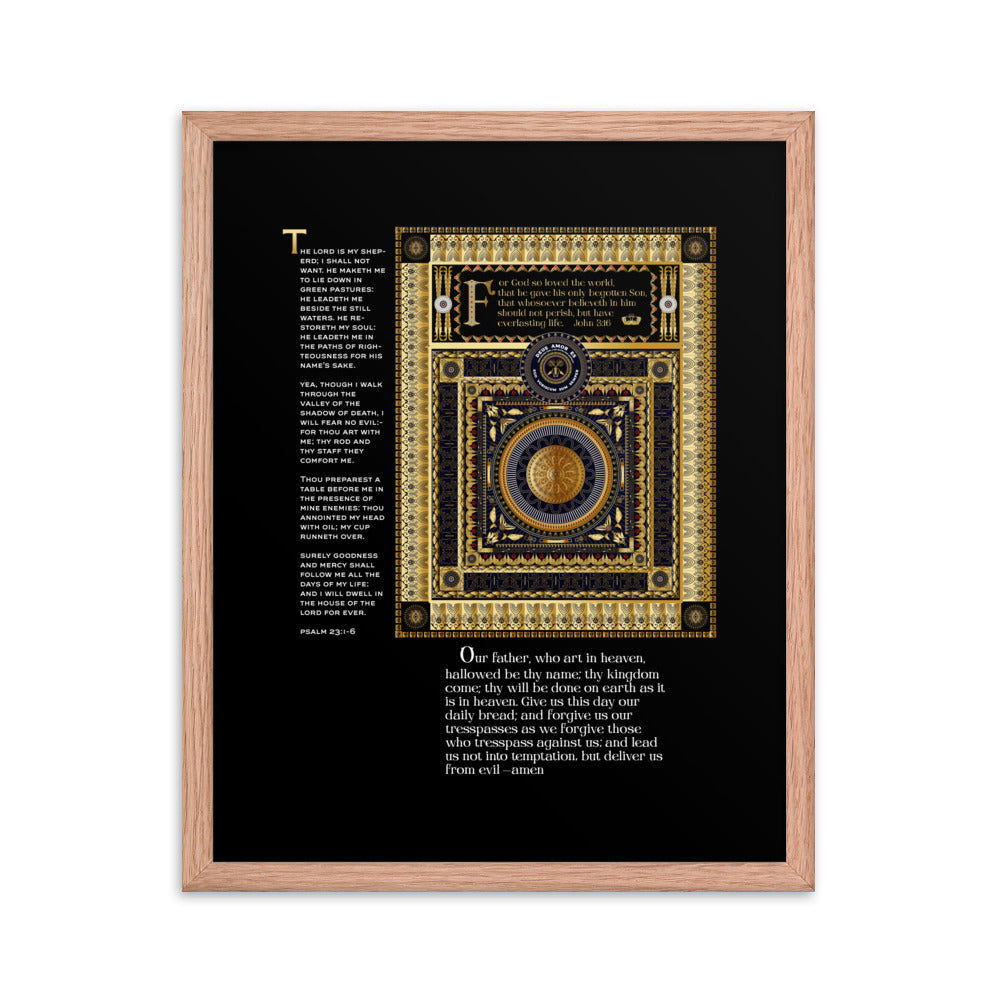 Framed poster 'The Lord's Prayer' & more...Free Shipping
