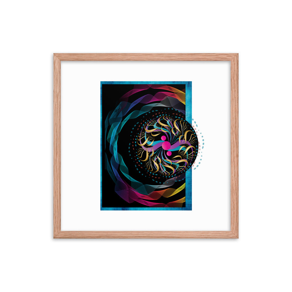 Framed poster Mandala Circularium No 2282 Free Shipping