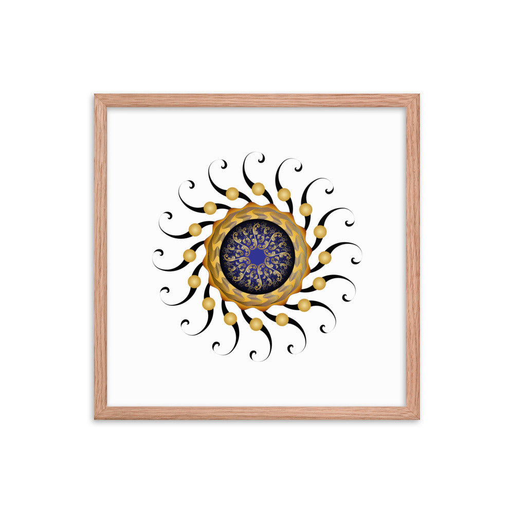 Framed poster Mandala Circularium No 2420 Free Shipping