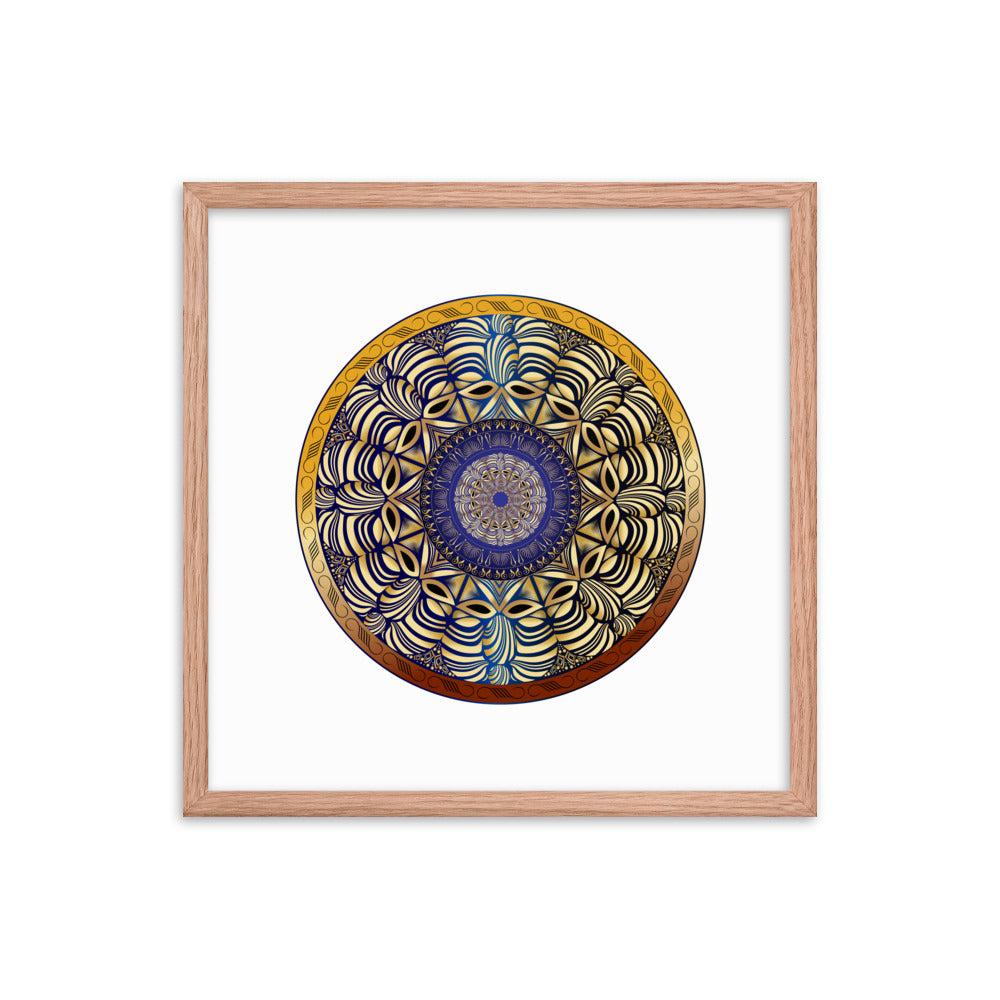 Framed poster Mandala Circularium No 2491 Free Shipping