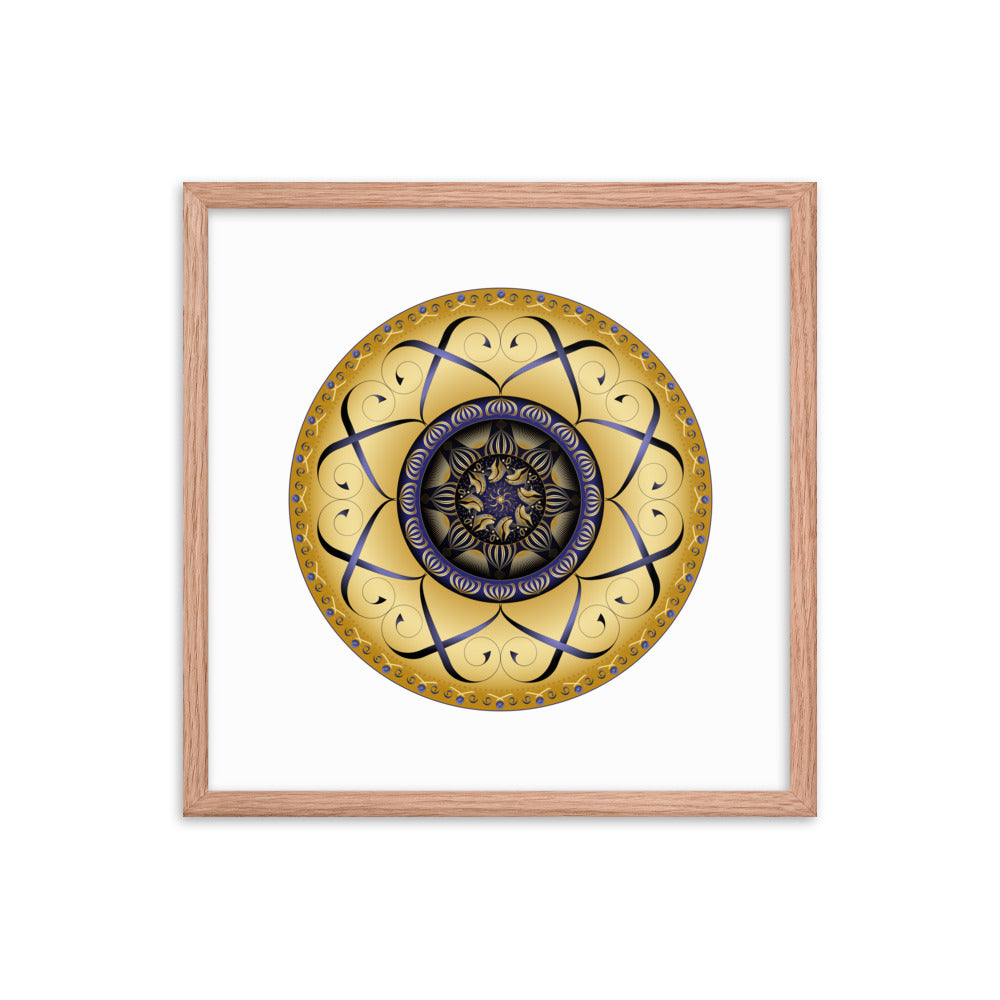 Framed poster Mandala Circularium No 2459 Free Shipping