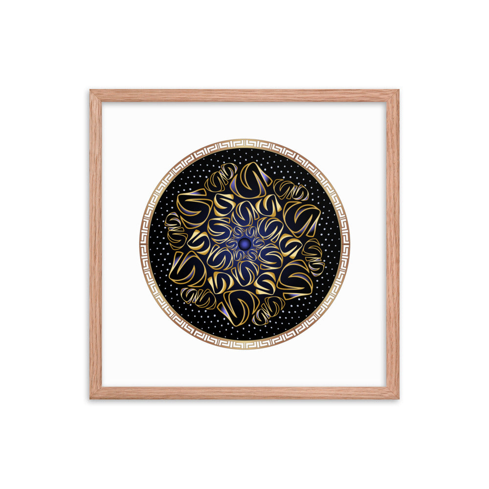 Framed poster Mandala Circularium No 2508 Free Shipping
