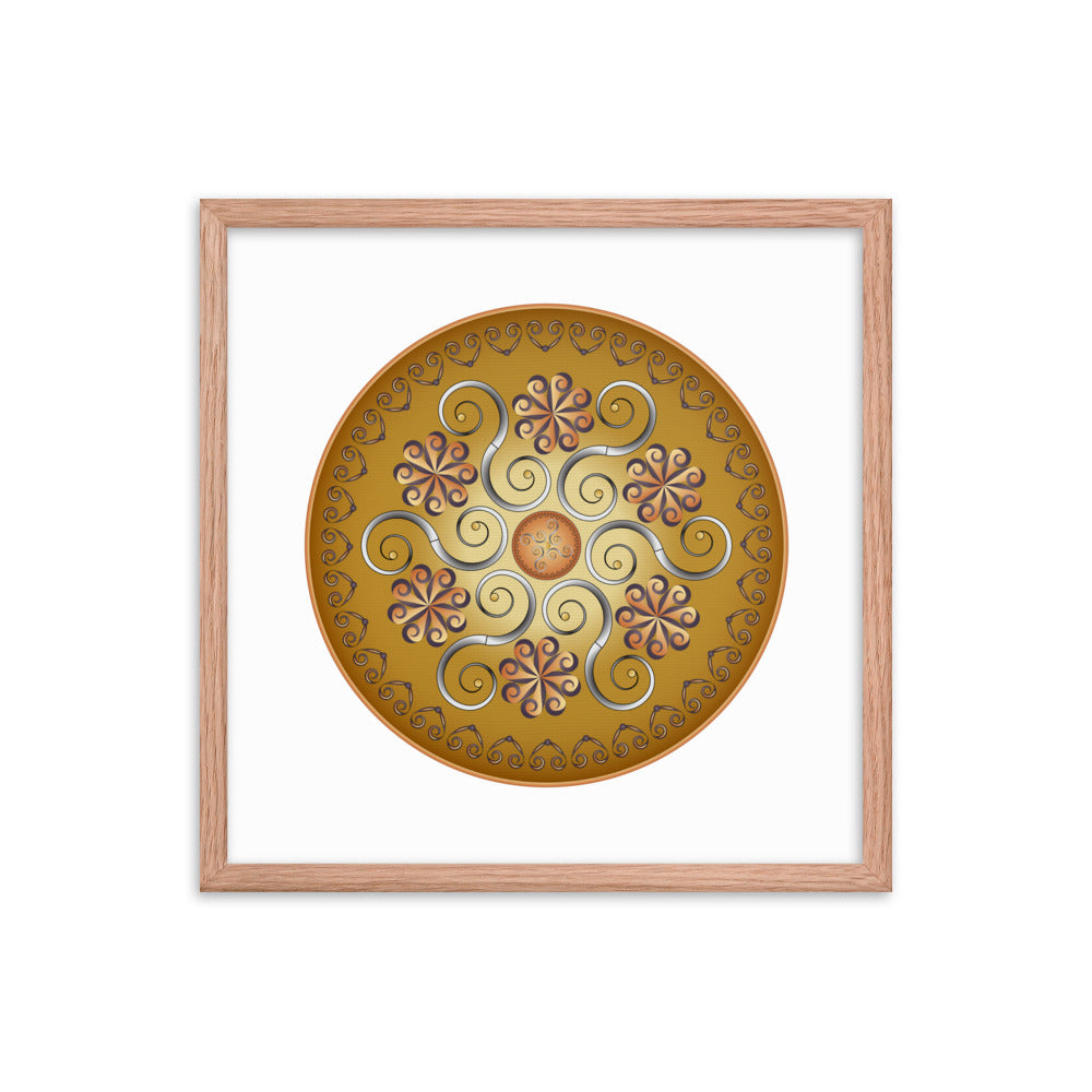 Framed poster Mandala Circularium No 2565 Free Shipping