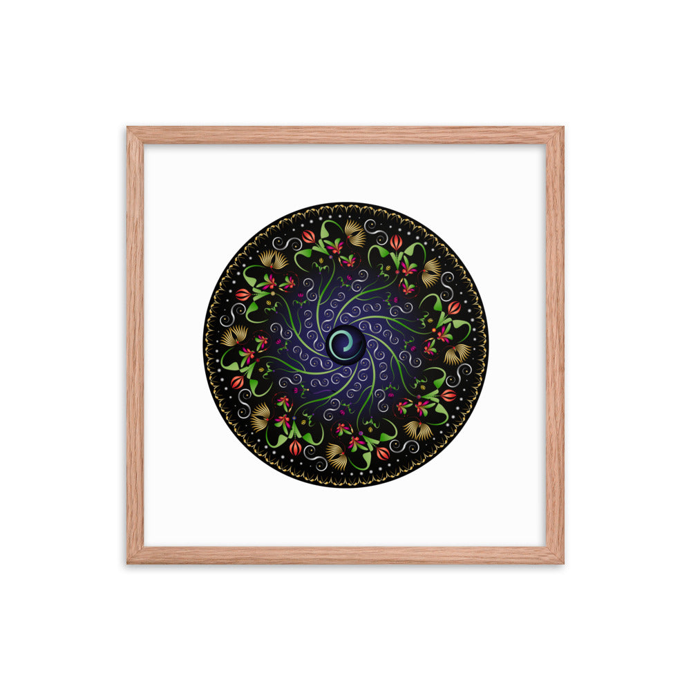 Framed poster Mandala Circularium No 2680 Free Shipping
