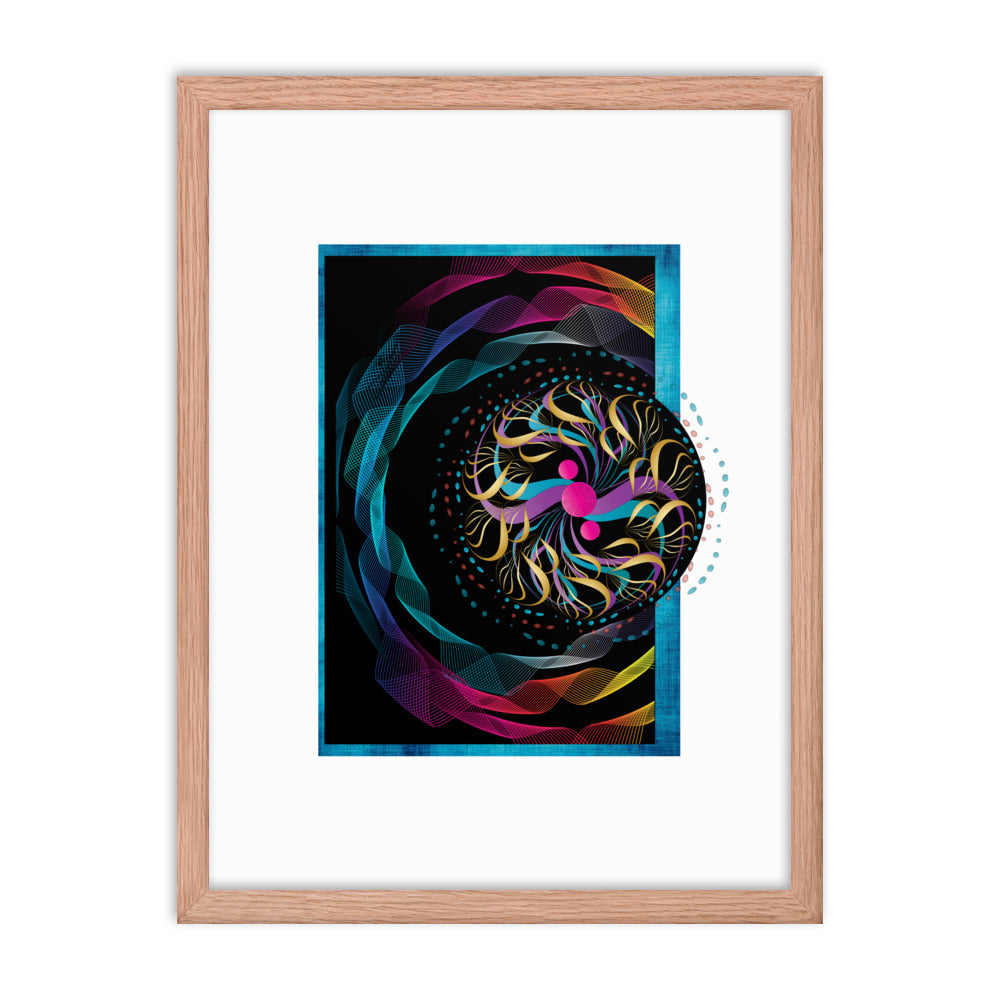 Framed poster Mandala Circularium No 2282 Free Shipping