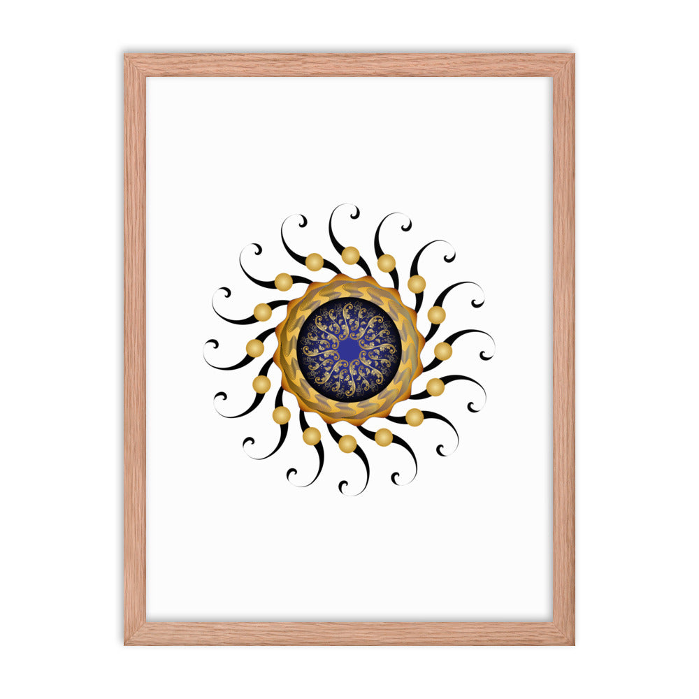 Framed poster Mandala Circularium No 2420 Free Shipping
